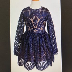 Bardot Junior Embroidered Mesh Dress